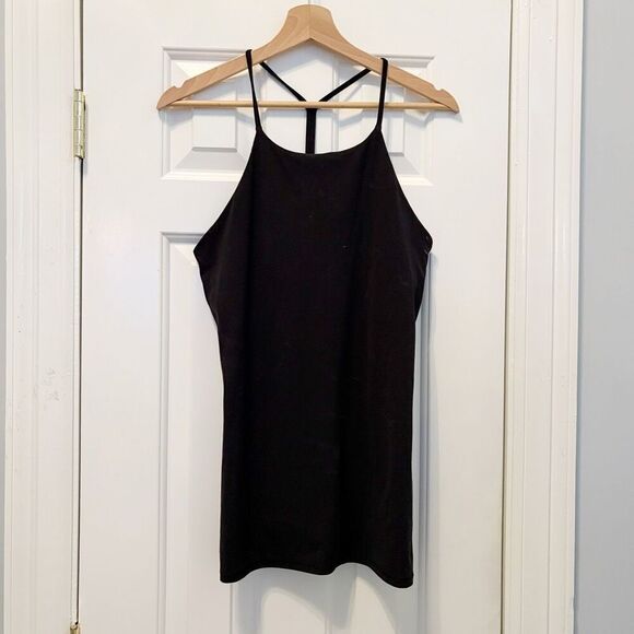 Lululemon Sun Setter Tank Black Size 10 Stretch Yoga style W1AKQS - Picture 4 of 5